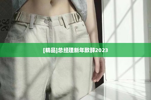 [精品]总经理新年致辞2023