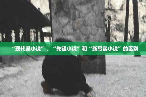 “现代派小说”、“先锋小说”和“新写实小说”的区别