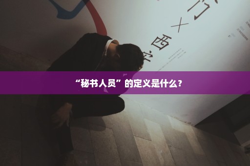 “秘书人员”的定义是什么？