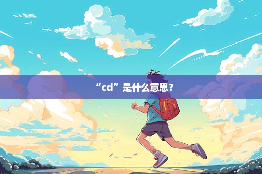 “cd”是什么意思？