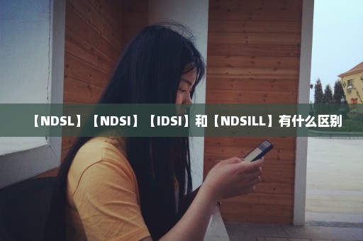 【NDSL】【NDSI】【IDSI】和【NDSILL】有什么区别