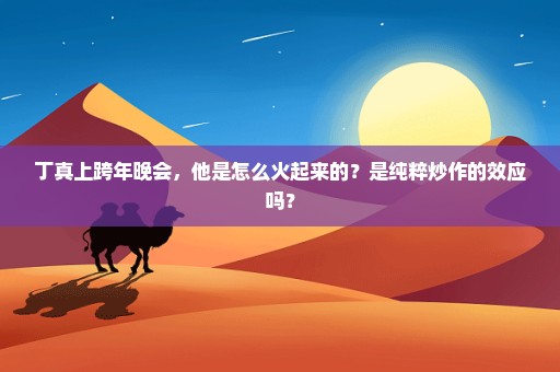 丁真上跨年晚会，他是怎么火起来的？是纯粹炒作的效应吗？