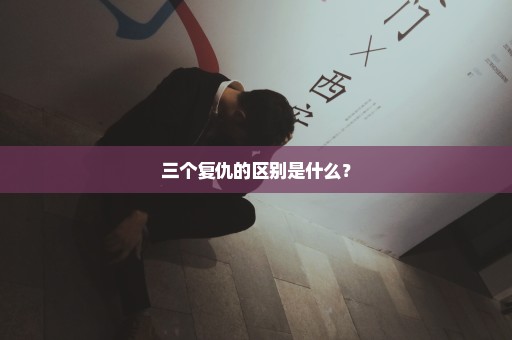 三个复仇的区别是什么？