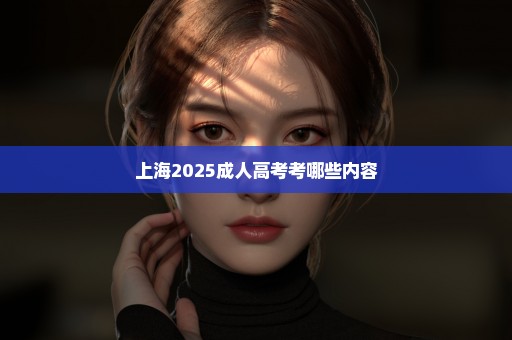 上海2025成人高考考哪些内容