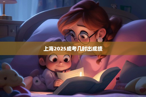 上海2025成考几时出成绩