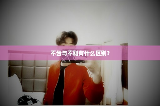 不齿与不耻有什么区别？