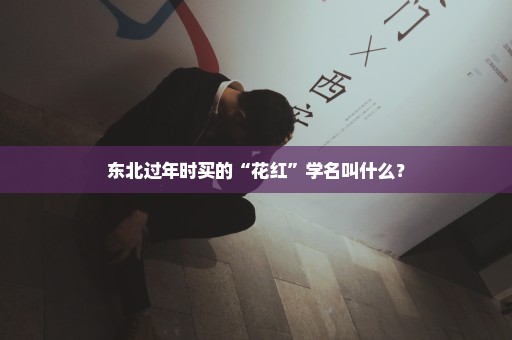 东北过年时买的“花红”学名叫什么？