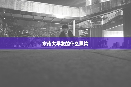 东南大学发的什么照片