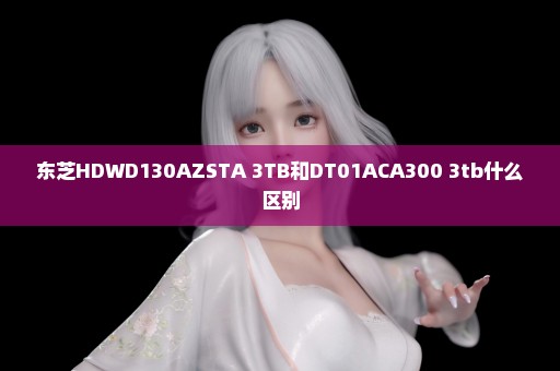 东芝HDWD130AZSTA 3TB和DT01ACA300 3tb什么区别