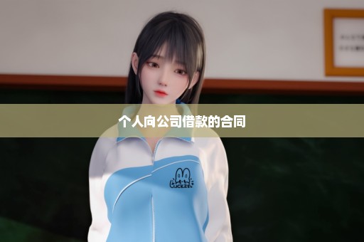 个人向公司借款的合同