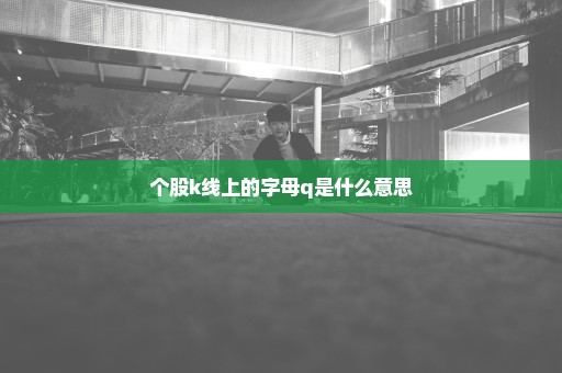 个股k线上的字母q是什么意思