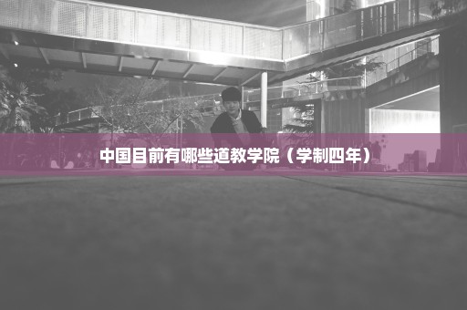 中国目前有哪些道教学院（学制四年）