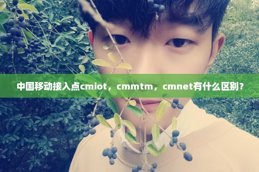 中国移动接入点cmiot，cmmtm，cmnet有什么区别？