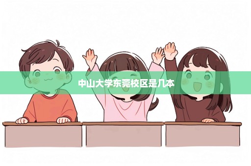 中山大学东莞校区是几本