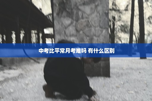 中考比平常月考难吗 有什么区别