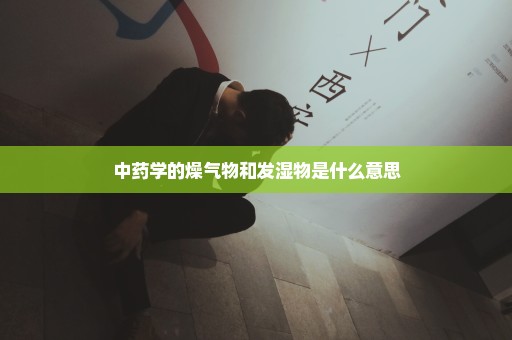 中药学的燥气物和发湿物是什么意思