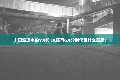 丰田霸道中的VX和TX还有GX分别代表什么意思？