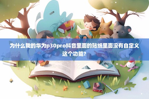 为什么我的华为p30pro抖音里面的贴纸里面没有自定义这个功能？