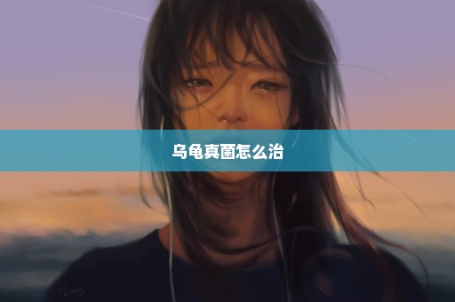 乌龟真菌怎么治