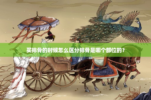 买排骨的时候怎么区分排骨是哪个部位的？