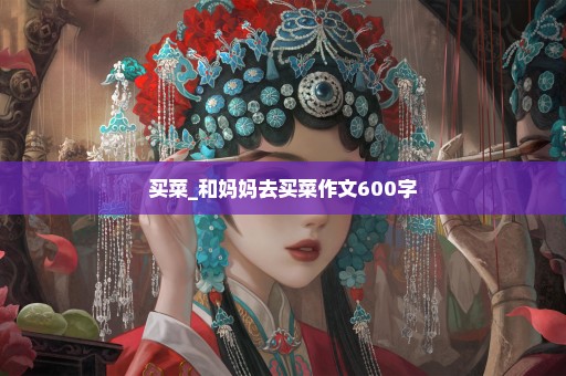 买菜_和妈妈去买菜作文600字