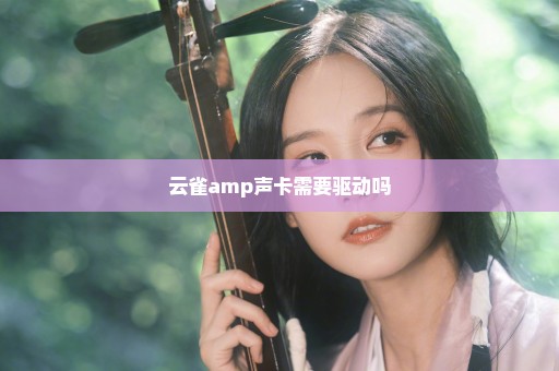 云雀amp声卡需要驱动吗