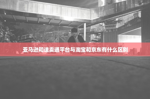 亚马逊和速卖通平台与淘宝和京东有什么区别