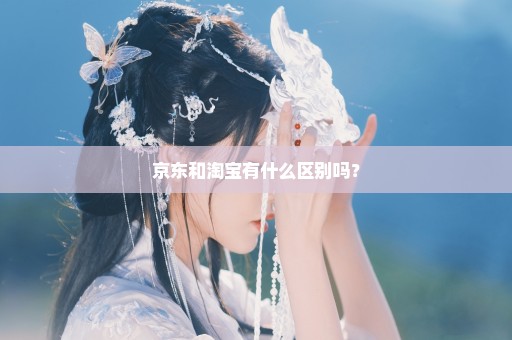 京东和淘宝有什么区别吗？