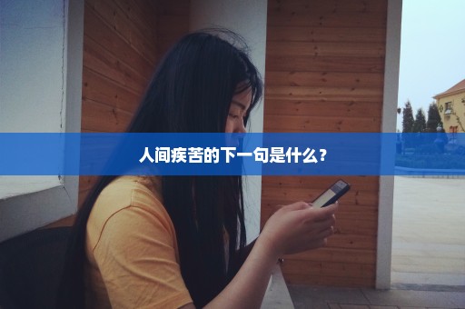 人间疾苦的下一句是什么？