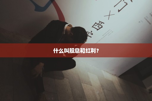 什么叫股息和红利？