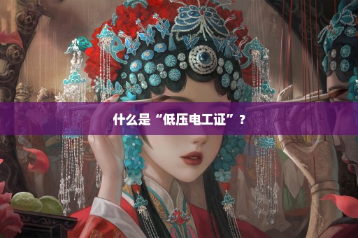 什么是“低压电工证”？