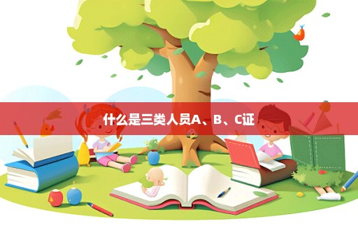 什么是三类人员A、B、C证