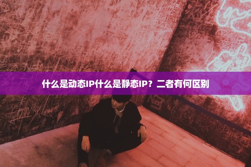 什么是动态IP什么是静态IP？二者有何区别