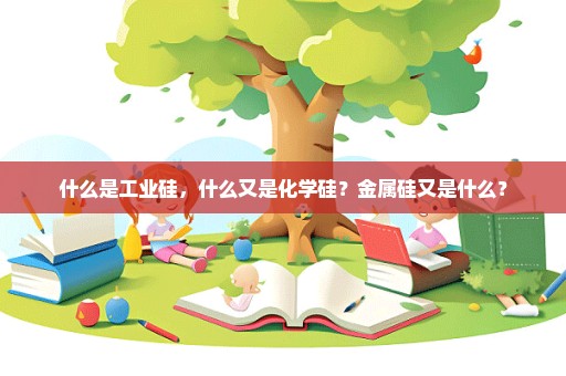 什么是工业硅，什么又是化学硅？金属硅又是什么？