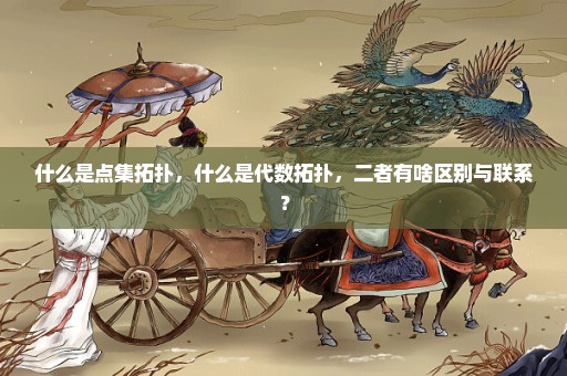 什么是点集拓扑，什么是代数拓扑，二者有啥区别与联系？