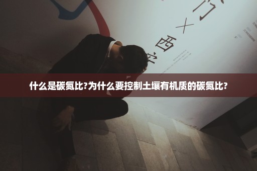 什么是碳氮比?为什么要控制土壤有机质的碳氮比?