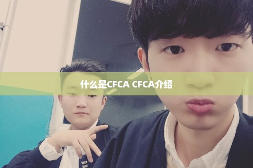 什么是CFCA CFCA介绍