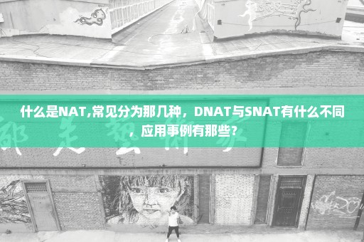 什么是NAT,常见分为那几种，DNAT与SNAT有什么不同，应用事例有那些？