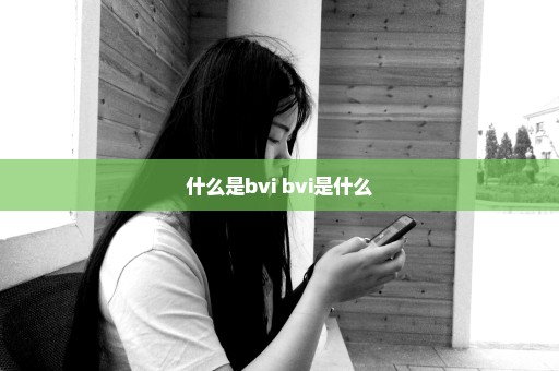 什么是bvi bvi是什么