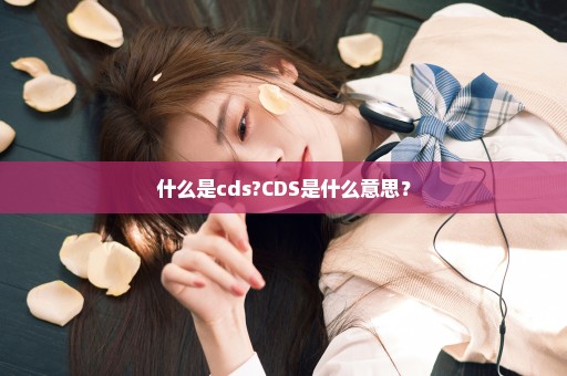 什么是cds?CDS是什么意思？