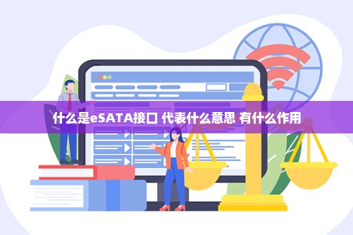 什么是eSATA接口 代表什么意思 有什么作用