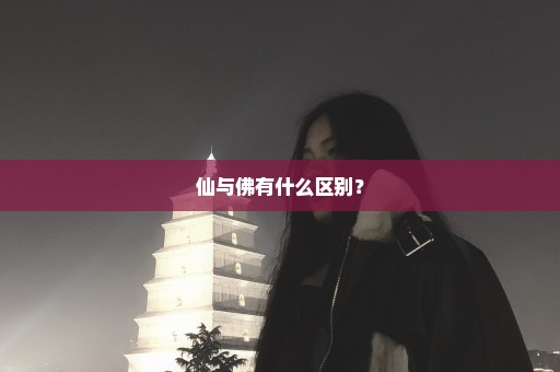 仙与佛有什么区别？