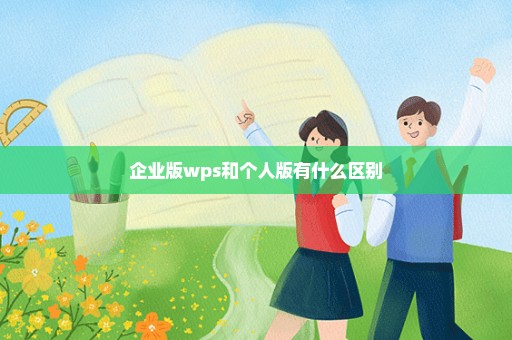 企业版wps和个人版有什么区别