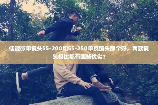 佳能微单镜头55-200和55-250单反镜头那个好，两款镜头相比都有哪些优劣？