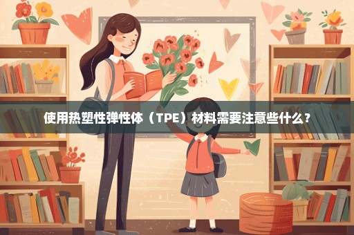 使用热塑性弹性体（TPE）材料需要注意些什么？