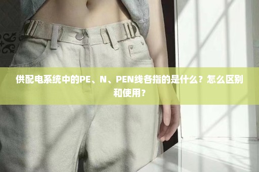 供配电系统中的PE、N、PEN线各指的是什么？怎么区别和使用？