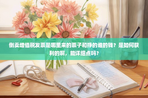 倒卖增值税发票是哪里来的票子和挣的谁的钱？是如何获利的啊，能详细点吗？