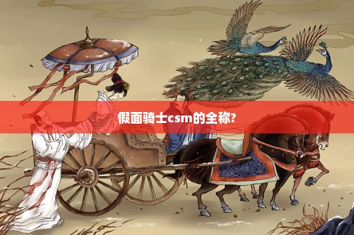 假面骑士csm的全称?