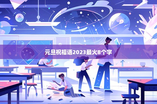 元旦祝福语2023最火8个字