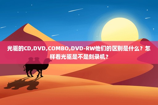 光驱的CD,DVD,COMBO,DVD-RW他们的区别是什么？怎样看光驱是不是刻录机？